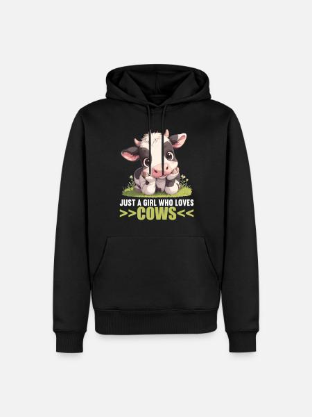 Cows Cow - Men’s Premium Organic Hoodie - black