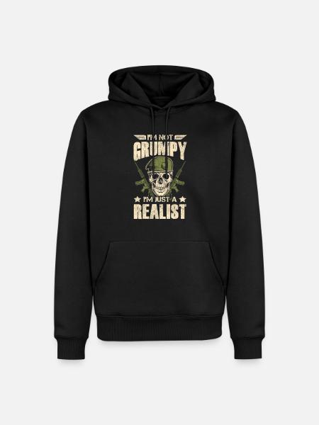 Veteran Medicated Dysfunctional - Männer Premium Bio Hoodie - Schwarz