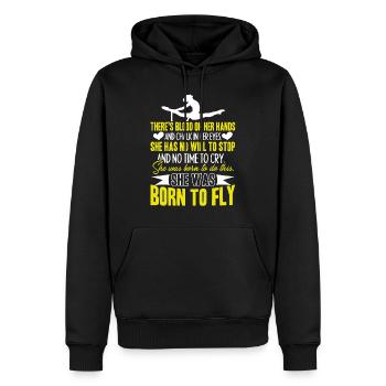 Gymnastic Born To Do Gymnastic - Men’s Premium Organic Hoodie - black - Front - Nico (187cm)