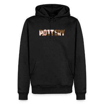 Pottery Ceramics Artist Pottery - Men’s Premium Organic Hoodie - black - Front - Nico (187cm)
