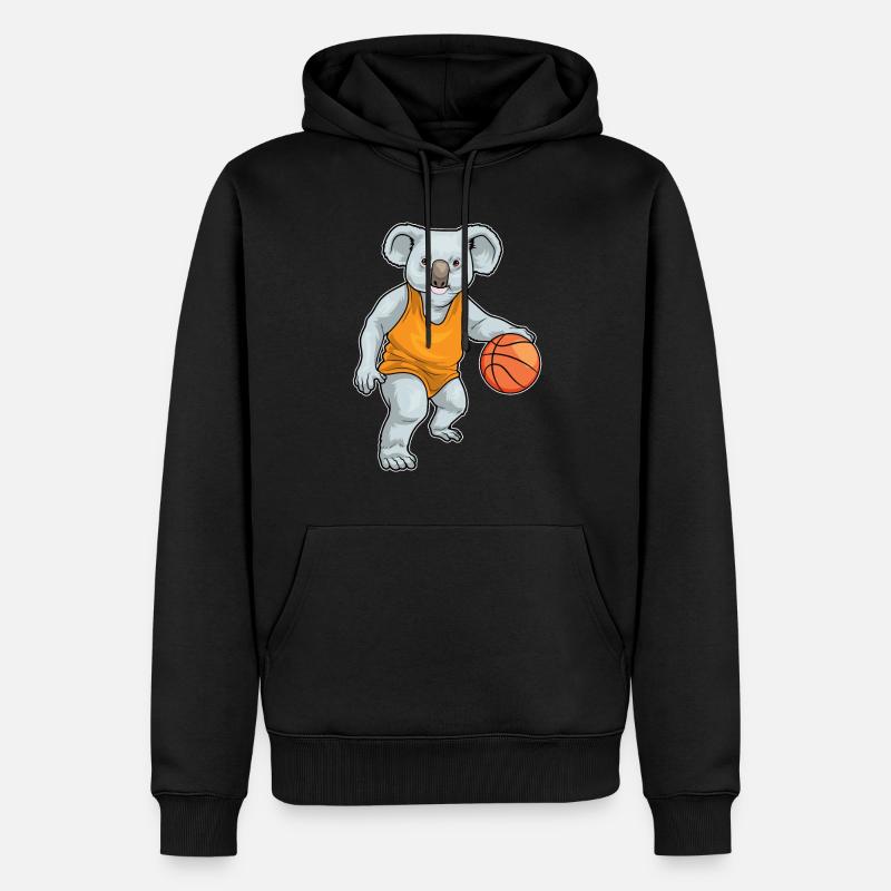 Koala Basketteur Basketteur - Sweat à capuche Premium bio Homme - noir