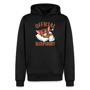 Officiel Sleeping House Abyssin Cats - Sweat à capuche Premium bio Homme - noir - Devant - Nico (187cm)