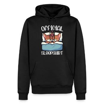 Officiel Sleeping House Abyssin Cats - Sweat à capuche Premium bio Homme - noir - Devant - Nico (187cm)