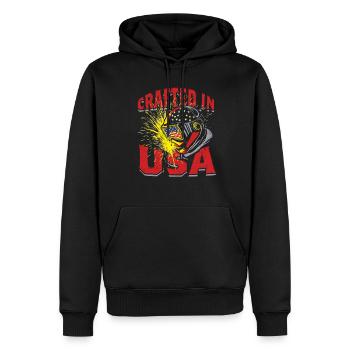 Welder Welding Specialist - Men’s Premium Organic Hoodie - black - Front - Nico (187cm)