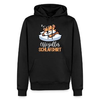 Offizielles Schlafshirt Tiger Tigerliebhaber - Männer Premium Bio Hoodie - Schwarz - Vorne - Nico (187cm)