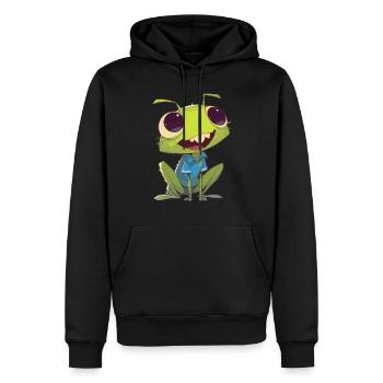 Grillen Grille - Männer Premium Bio Hoodie - Schwarz - Vorne - Nico (187cm)