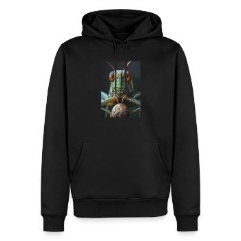 Grillen Grille - Männer Premium Bio Hoodie - Schwarz - Vorne - Nico (187cm)
