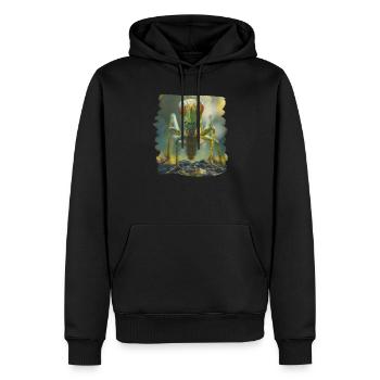 Grillen Grille - Männer Premium Bio Hoodie - Schwarz - Vorne - Nico (187cm)