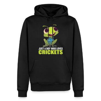 Grillen Grille - Männer Premium Bio Hoodie - Schwarz - Vorne - Nico (187cm)