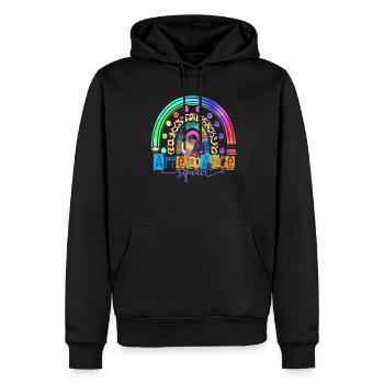 Sekretärin Für Anwesenheit Attendance Squad - Männer Premium Bio Hoodie - Schwarz - Vorne - Nico (187cm)