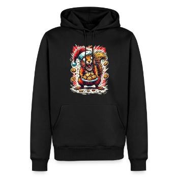 Weihnachtsstress Lustig Mama Eichhörnchen - Männer Premium Bio Hoodie - Schwarz - Vorne - Nico (187cm)