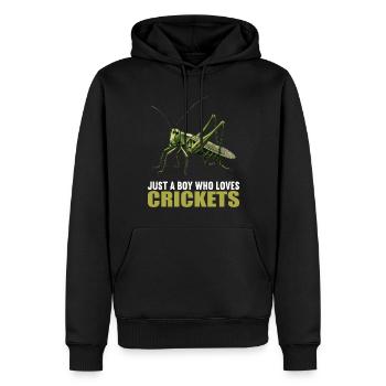 Grillen Grille - Männer Premium Bio Hoodie - Schwarz - Vorne - Nico (187cm)