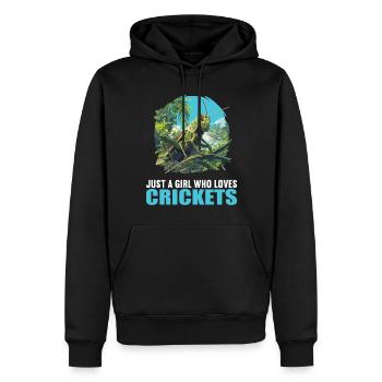 Grillen Grille - Männer Premium Bio Hoodie - Schwarz - Vorne - Nico (187cm)