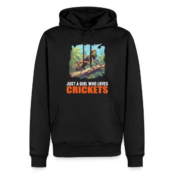 Grillen Grille - Männer Premium Bio Hoodie - Schwarz - Vorne - Nico (187cm)