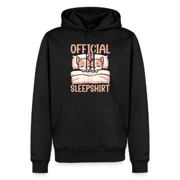 Maison Officielle Sleeping House Chihuahua Chien Schlafyhead - Sweat à capuche Premium bio Homme - noir - Devant - Nico (187cm)