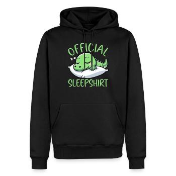 Officiel Sleeping House Crocodile Sleep Lovers - Sweat à capuche Premium bio Homme - noir - Devant - Nico (187cm)