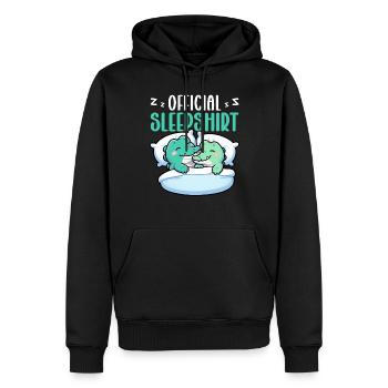 Officiel Sleeping House Crocodile Sleep Lovers - Sweat à capuche Premium bio Homme - noir - Devant - Nico (187cm)