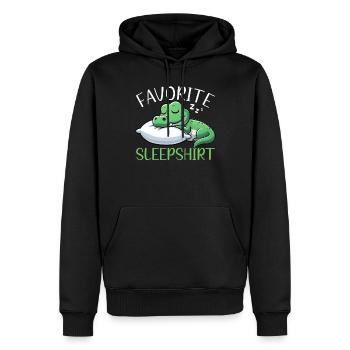 Officiel Sleeping House Crocodile Sleep Lovers - Sweat à capuche Premium bio Homme - noir - Devant - Nico (187cm)