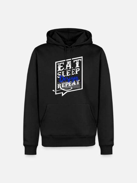 Architect Eat Sleep Design Repeat - Men’s Premium Organic Hoodie - black