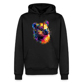 Quokka Be Quokka Joyeux Coloré Australie Quokkas - Sweat à capuche Premium bio Homme - noir - Devant - Nico (187cm)