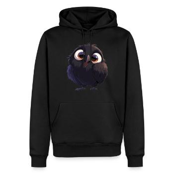 Crows Crow - Men’s Premium Organic Hoodie - black - Front - Nico (187cm)