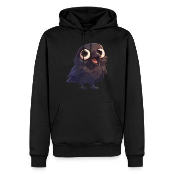 Crows Crow - Men’s Premium Organic Hoodie - black - Front - Nico (187cm)