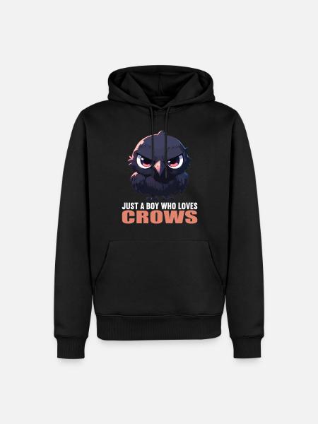 Crows Crow - Men’s Premium Organic Hoodie - black