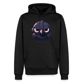 Crows Crow - Men’s Premium Organic Hoodie - black - Front - Nico (187cm)