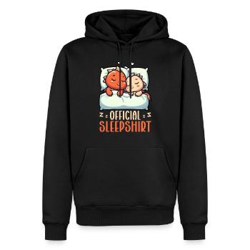 Official Sleeper Dragon Sweet Lazy - Men’s Premium Organic Hoodie - black - Front - Nico (187cm)