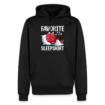 Official Sleeper Dragon Sweet Lazy - Men’s Premium Organic Hoodie - black - Front - Nico (187cm)