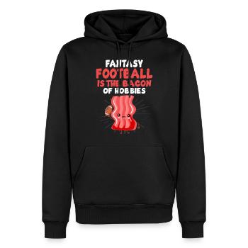 Lustiger Fantasy Football Draft Kickers Kommissar - Männer Premium Bio Hoodie - Schwarz - Vorne - Nico (187cm)