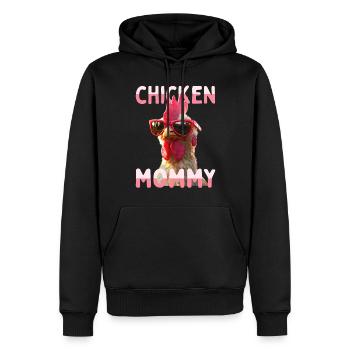 Chicken Mommy Chicken Mom Farmer's Wife Mother's Day Chickens - Men’s Premium Organic Hoodie - black - Front - Nico (187cm)