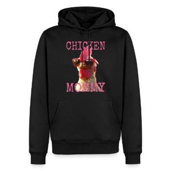 Chicken Mommy Chicken Mom Farmer's Wife Mother's Day Chickens - Men’s Premium Organic Hoodie - black - Front - Nico (187cm)