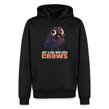 Crows Crow - Men’s Premium Organic Hoodie - black - Front - Nico (187cm)