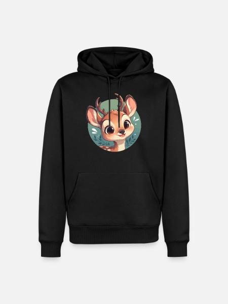 Deer Deer - Men’s Premium Organic Hoodie - black