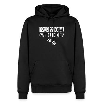 Cat Mom Gifts - Männer Premium Bio Hoodie - Schwarz - Vorne - Nico (187cm)