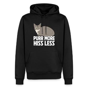 Cat Mom Gifts - Männer Premium Bio Hoodie - Schwarz - Vorne - Nico (187cm)