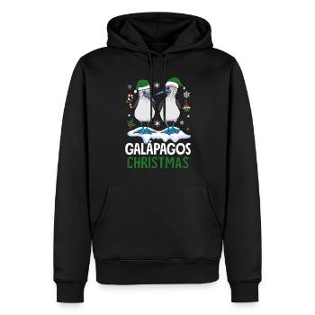 Galapagos Christmas - Männer Premium Bio Hoodie - Schwarz - Vorne - Nico (187cm)