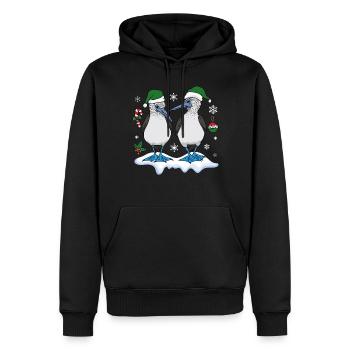 Blaufußtölpel Seevögel Weihnachten - Männer Premium Bio Hoodie - Schwarz - Vorne - Nico (187cm)