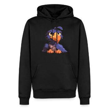 Dodos Dodo - Sweat à capuche Premium bio Homme - noir - Devant - Nico (187cm)