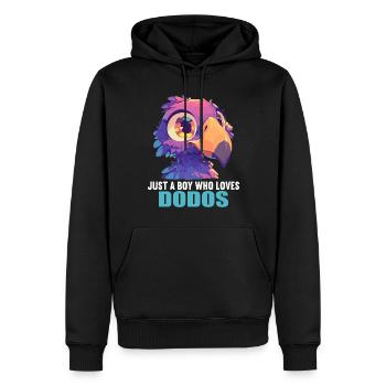Dodos Dodo - Sweat à capuche Premium bio Homme - noir - Devant - Nico (187cm)