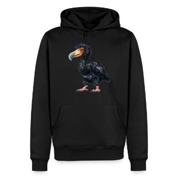 Dodos Dodo - Sweat à capuche Premium bio Homme - noir - Devant - Nico (187cm)