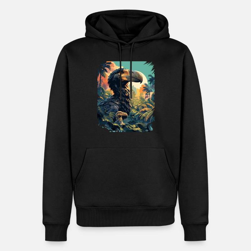 Dodos Dodo - Männer Premium Bio Hoodie - Schwarz