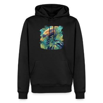 Dodos Dodo - Sweat à capuche Premium bio Homme - noir - Devant - Nico (187cm)