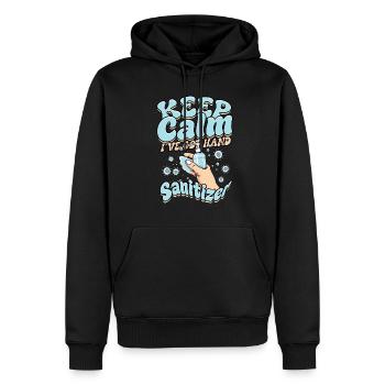 Nuclear phobia Mysophobia - Men’s Premium Organic Hoodie - black - Front - Nico (187cm)