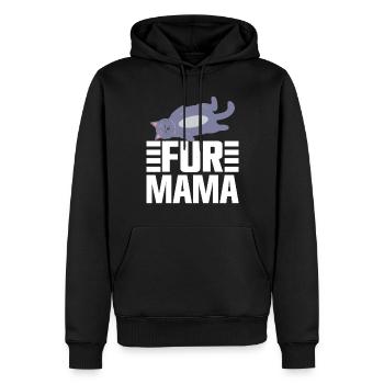 Cat Mom Gifts - Männer Premium Bio Hoodie - Schwarz - Vorne - Nico (187cm)