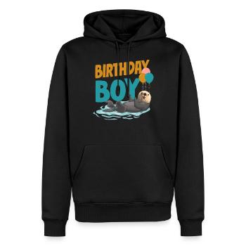 Otter Birthday Boy Birthday Boy - Männer Premium Bio Hoodie - Schwarz - Vorne - Nico (187cm)
