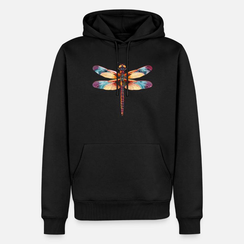 Libellules Libellule - Sweat à capuche Premium bio Homme - noir