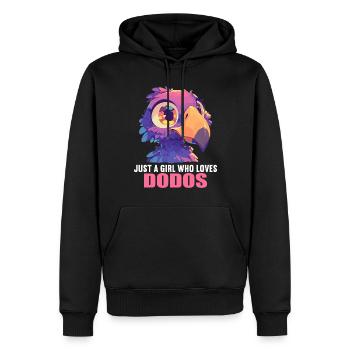 Dodos Dodo - Sweat à capuche Premium bio Homme - noir - Devant - Nico (187cm)