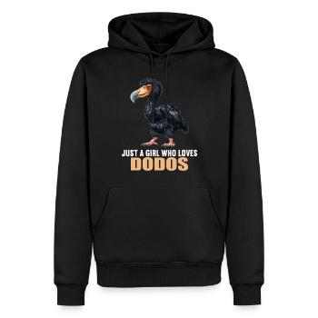 Dodos Dodo - Sweat à capuche Premium bio Homme - noir - Devant - Nico (187cm)